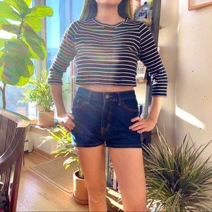 Urban Outfitters BDG Cropped Striped Sweater